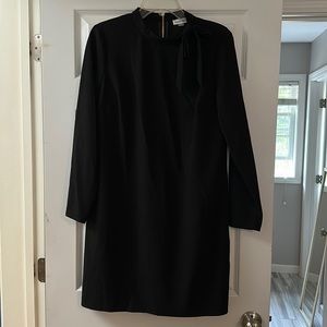 Calvin Klein size 14 long sleeved black shift dress - NWOT